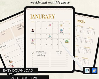 2025 Digital Planner Goodnotes Planner Dated Planner iPad Planner ...