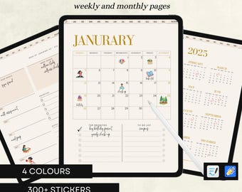 2025 Digital Planner Goodnotes Planner Dated Planner iPad Planner ...