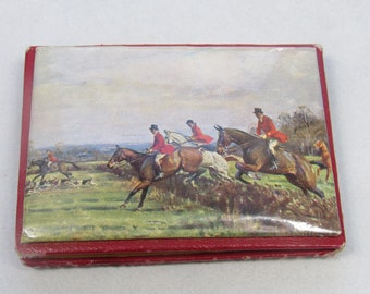 1940's Abel Morrall Hunting Scene Needlebook