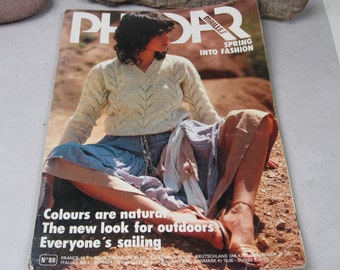Phildar Issue 88 Knitting Pattern Book, 1980s Patterns