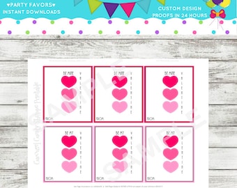 Valentines Cards Instant Download Printable PDF file