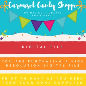 70th Birthday Party Favors Hershey's Candy Bar Wrappers Digital PDF File Instant Download image 4