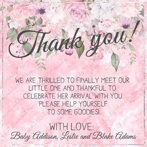 Hospital Thank you Card, Labor and Delivery Baby Boy Printable Thank You Cards, Labels, Thank You Stickers DIY Printable PDF