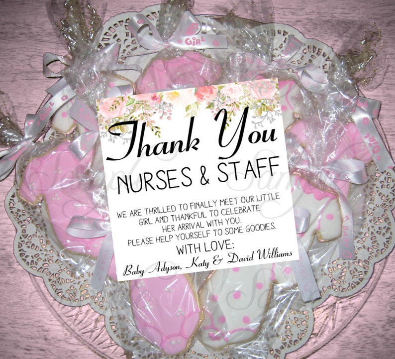 Printable Labor and Delivery Baby Girl Thank You Cards Etsy Canada