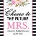 Bridal Shower Mini Wine/champagne Labels, DIY Printable Wine Labels ...