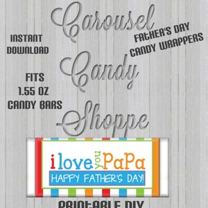 Fathers Day Hershey's Candy Bar Wrappers Printable DIY Instant Download ...