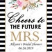 Bridal Shower Mini Wine/champagne Labels, DIY Printable Wine Labels ...