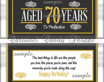 70-årsfestgåvor Hershey's godispapper