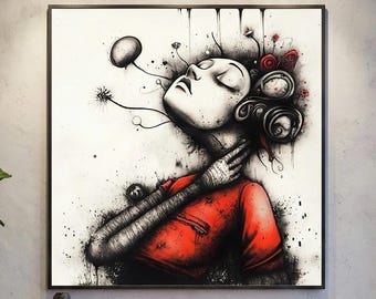 Bliss Of Ignorance Poster, Bold Abstract Soul Design (Multiple Sizes)