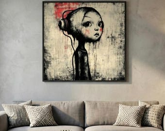 Sunday shaming  - Surreal Vivid Colors Art Poster: Emotional and Personal Artwork