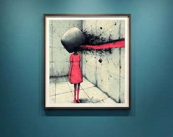 Feed - Personal Designed Art Poster: Emotional and Vivid Colored Artwork Decor