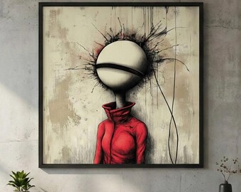 Pill - Surreal Art Poster: Emotional and Personal Artwork Gift (Multiple Sizes)
