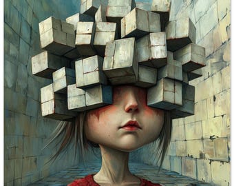 Blinded Poster: Unique Emotional Art - Museum Quality Print