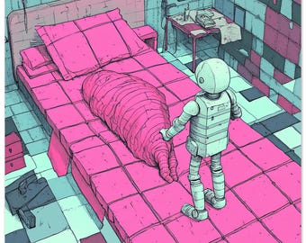 Nobody Woke Me Poster: Bold, Soulful Art Print