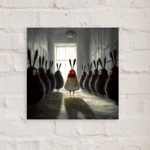 Cosa sei? - Poster su tela, decorazione da parete, arte AI unica e originale, emozionante