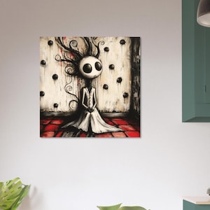 Elaborazione - Decorazione da parete con poster artistico, arte AI unica e originale, 30x30 - 70 x 70 cm / 12x12 - 27,5x27,5 pollici