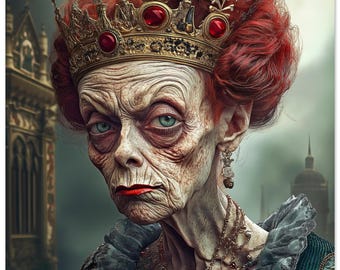 Her Majesty Poster: Vivid Colors and Eco-Friendly Matte - Museum Quality