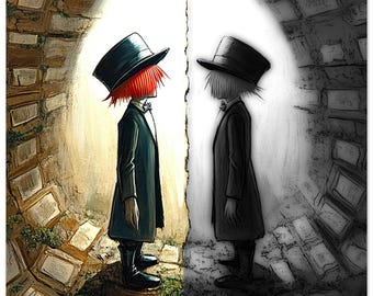 Twin Poster - Unique Emotional Art with Smooth Matte Finish