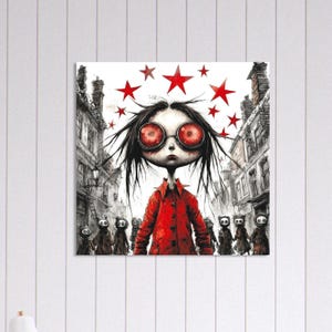 Star del cinema - Poster artistico da parete, arte AI unica e originale, 30x30 - 70 x 70 cm / 12x12 - 27,5x27,5 pollici