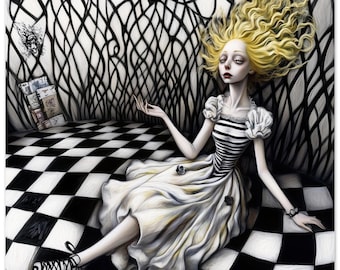 After Party Poster, Bold Abstract Art, Vivid Colors (Matte Finish)