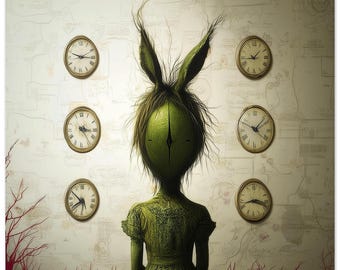 Tik Tok Poster - Vibrant, Personal Art on Eco-Friendly Paper