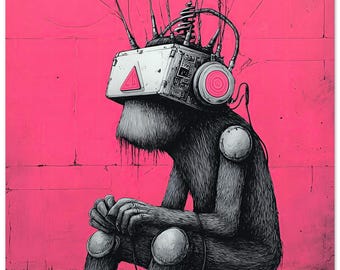 Click To Engage Poster: Bold, Unique Art with Vivid Colors