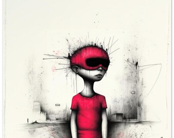 Big Superhero Poster - Bold Unique Art on Eco Friendly Paper