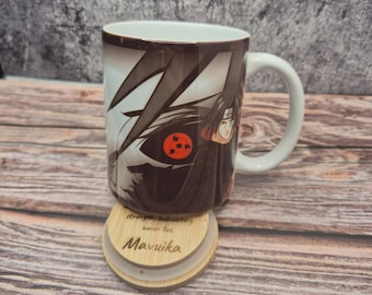Tazza Itachi Uchiha/Naruto: Tazza da caffè con fan art dell'anime