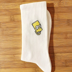 Diseño único, calcetines divertidos y personalizados, calcetines de regalo, calcetines estampados, calcetines con temas para adultos, estilo retro, blanco, diseño artístico y calcetines gráficos