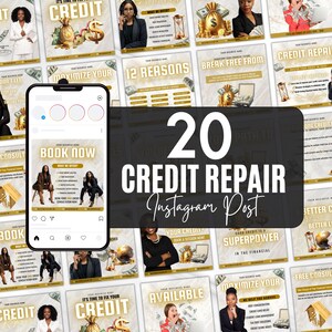 Credit Repair Instagram Post,Credit Repair Social Media Template,Credit Repair Template,Diy Credit Repair,Credit Repair Flyer,Canva Template