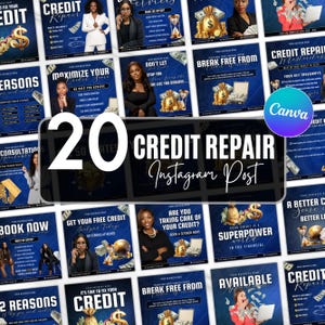 Credit Repair Instagram Post,Credit Repair Social Media Template,Credit Repair Template,Diy Credit Repair,Credit Repair Flyer,Canva Template