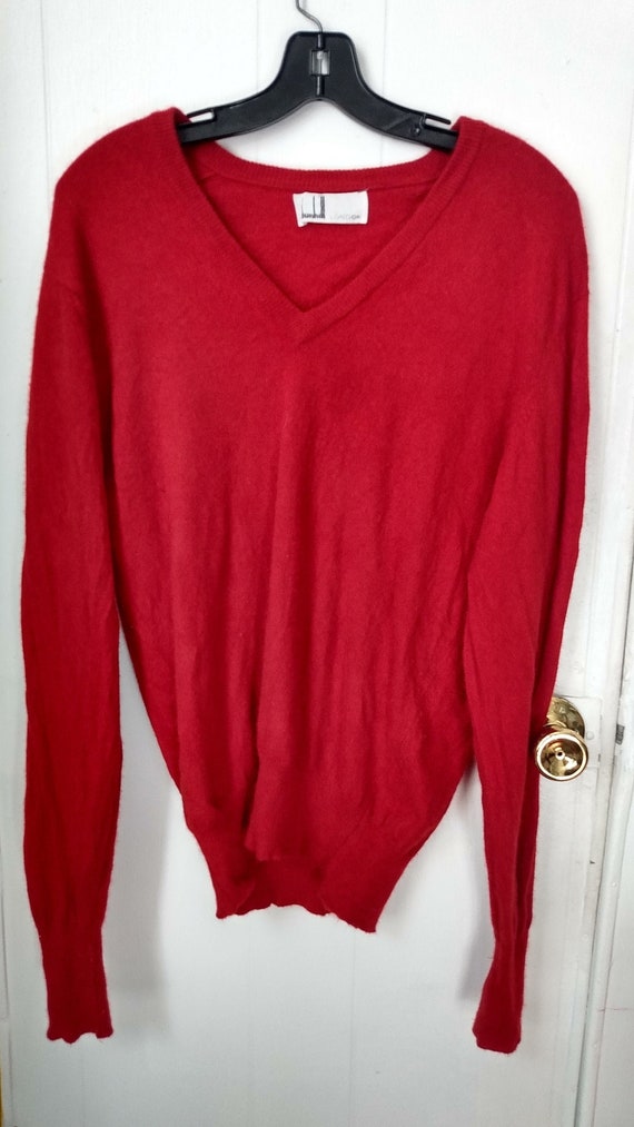 cashmere dunhill unisex v-neck sweater M