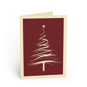 Tarjetas de felicitación navideñas elegantes, tarjetas festivas, deseos de invierno, tarjetas hechas a mano, saludos festivos, alegría de temporada, alegría navideña