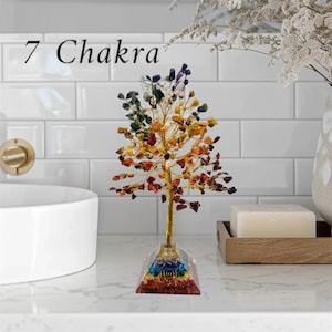 Handcrafted Crystal tree , Amethyst , seven Chakra , Rose quartz , tree of life healing crystals , bonsai tree, gem tree, Christmas gifts
