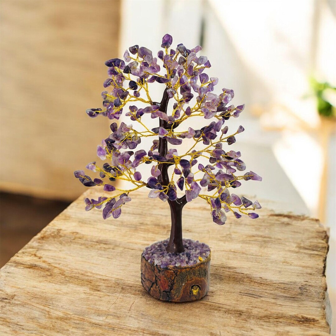 Amethyst Crystal Tree of Life, Positive Energy Bonsai - Etsy