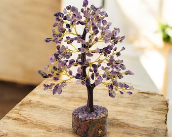 Amethyst Crystal Tree of Life, Positive Energy Bonsai