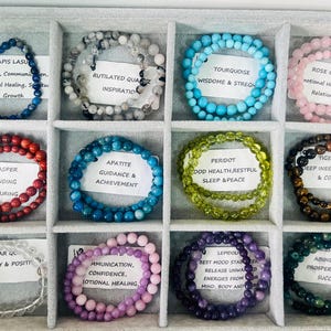 Handgefertigtes Kristall Armband, Spiritueller Heilung Schmuck, Yoga Armband