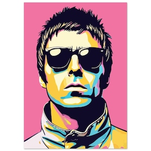 Liam Gallagher Pop - Rosa - n333 - Poster in carta semi-lucida di alta qualità