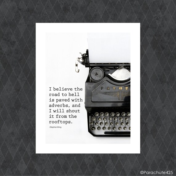 Stephen King Citation Cadeau D Ecrivain Citation Etsy