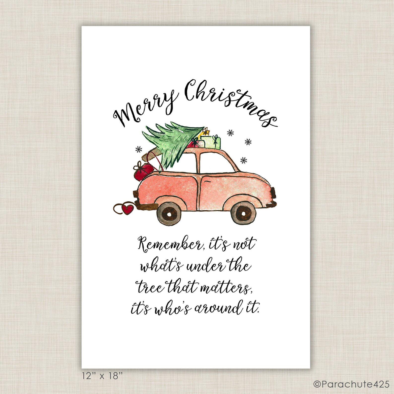 Weihnachten Zitat Kunstdruck Frohe Weihnachten Mantel oder | Etsy