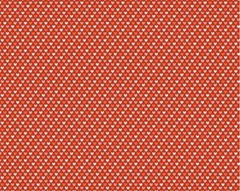 With All My Heart Red - Poppie Cotton fabric - My Heart Belongs to My Farmer