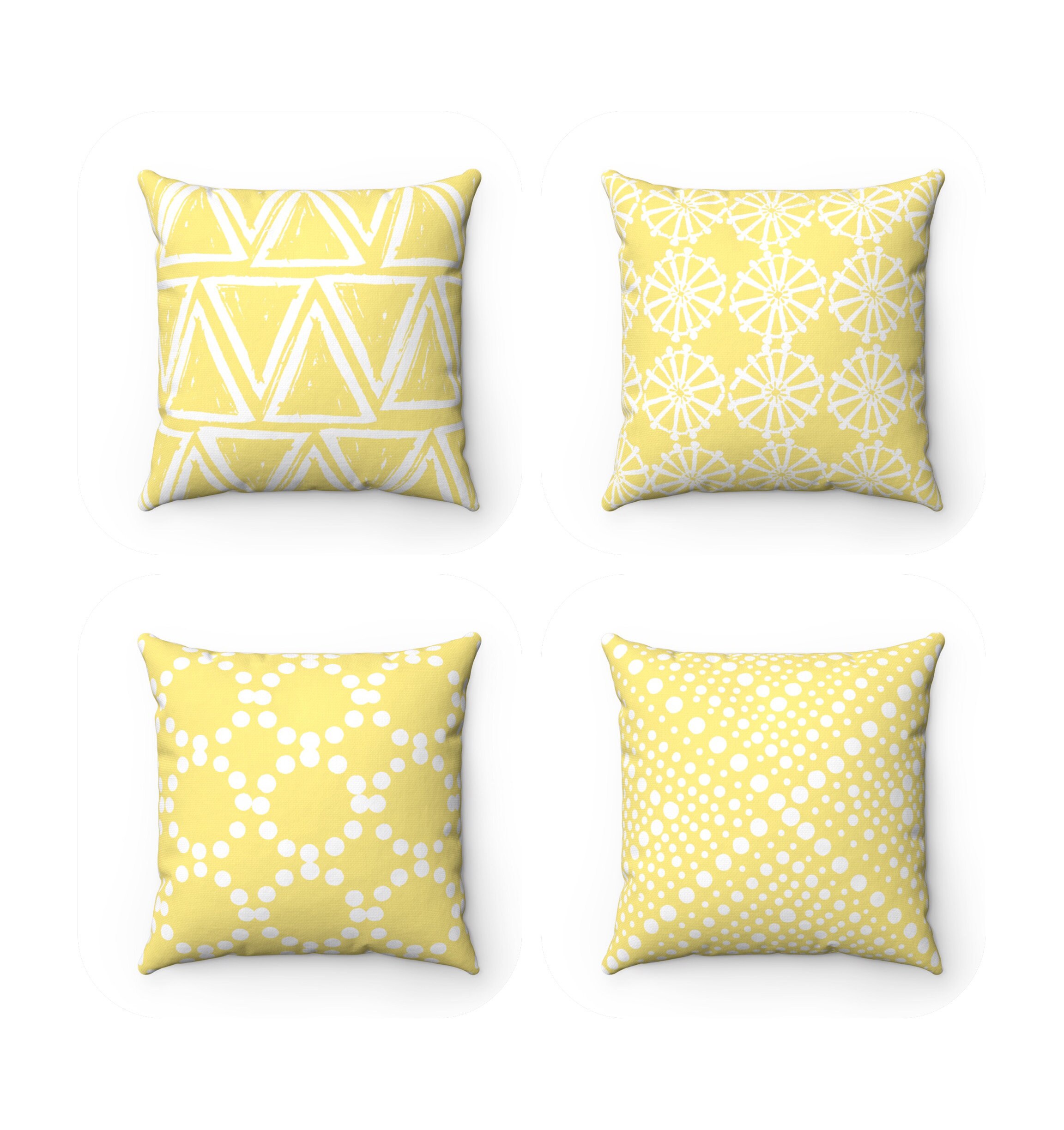 Butter Yellow Throw Pillow . Modern Throw Pillow . Yellow Etsy
