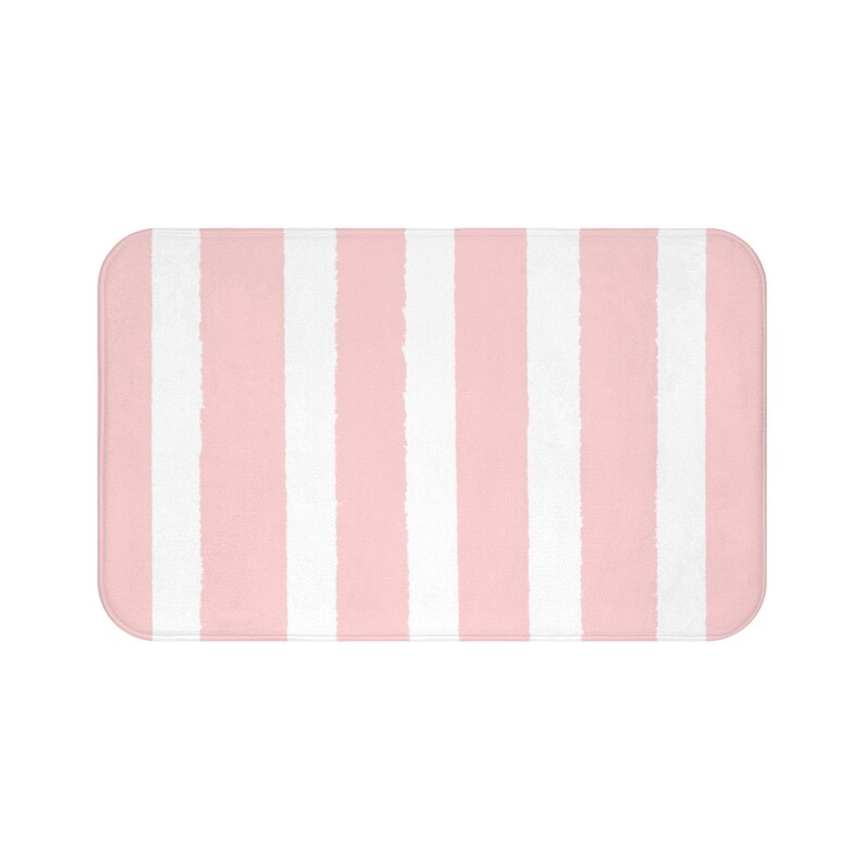 Bath Mat Blush Pink Bath Mat Pink Bathroom Rug Pale Pink Etsy