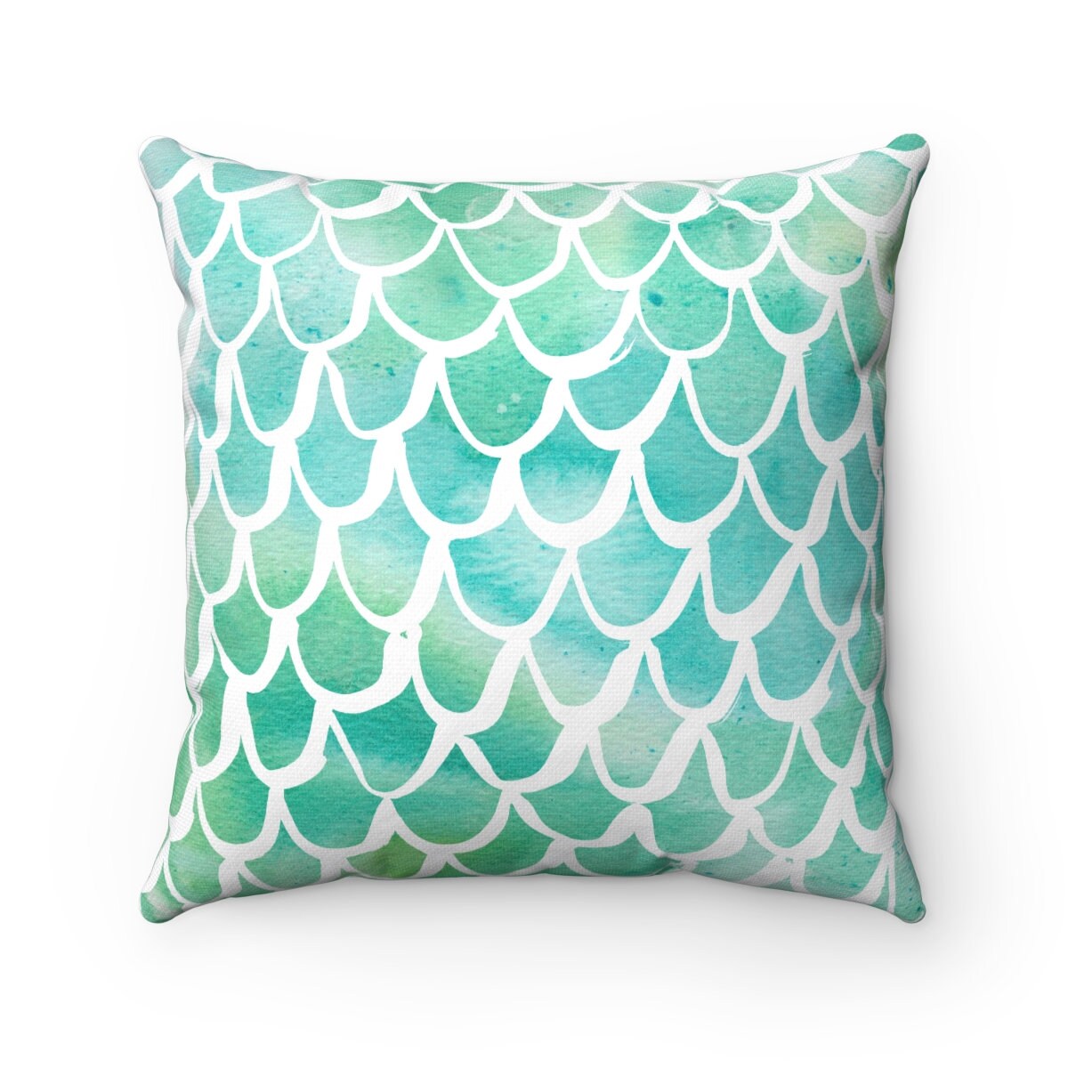 Mermaid Throw Pillow . Watercolor Pillow . Mermaid Cushion . Etsy