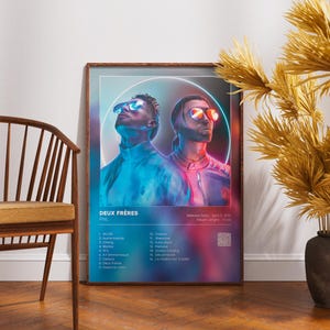 Zwei Brüder NLP-Plakat | Rap-Plakat | Französischer Rap | Rap-Album-Poster | digitale Datei | dekoratives Poster Rap-Musikalbum |