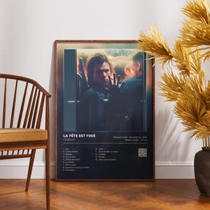 The party is over ORELSAN poster | rap poster | French rap | rap album poster | digital file | rap music decoration poster