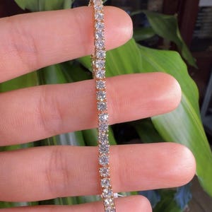 14K Lab Grown Diamond Tennis Bracelet