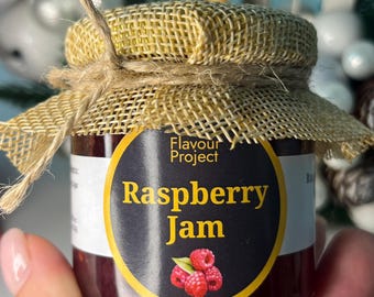 Homemade Raspberry Jam Gift Set | Small Batch Preserve, UK Stocking Filler