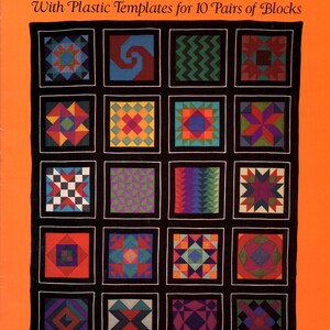 May include: An orange book cover titled "Color Design in Patchwork" by Paula Nadelstern. The cover features a grid of colorful patchwork block designs in various geometric patterns, framed in black.