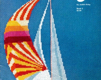 Seaworthy Sailboat Whale Tugboat Santa Claus Lighthouse Dusk Schooner Chowder Recipe Counted Cross Stitch Leaflet Craft Pattern Leaflet 2